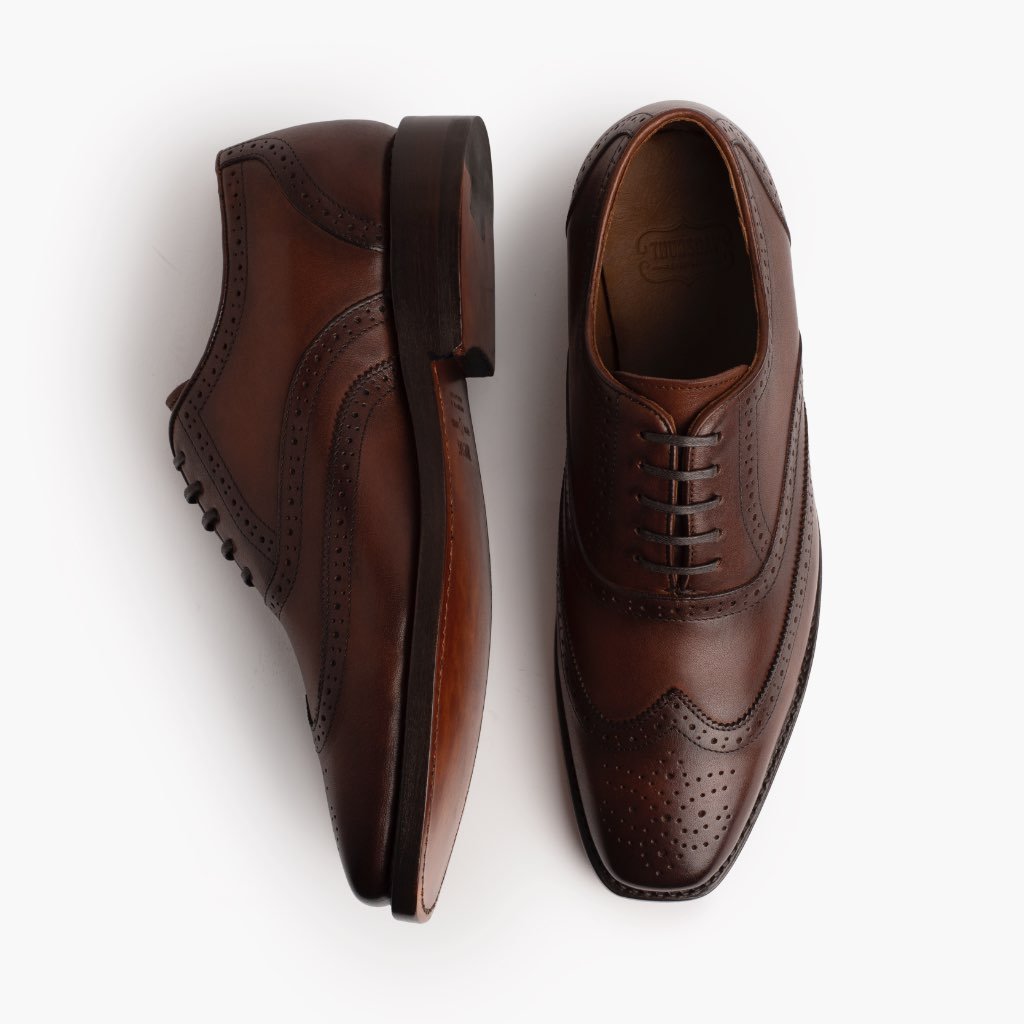 Thursday Aviator Leather Men's Dress Shoes Coffee | AU359KOR