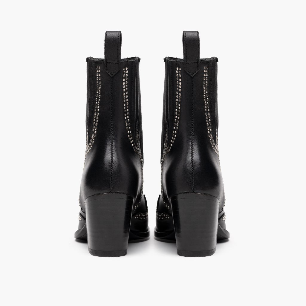 Thursday Boots Icon Leather Women's High Heels Black | AU201ZUT