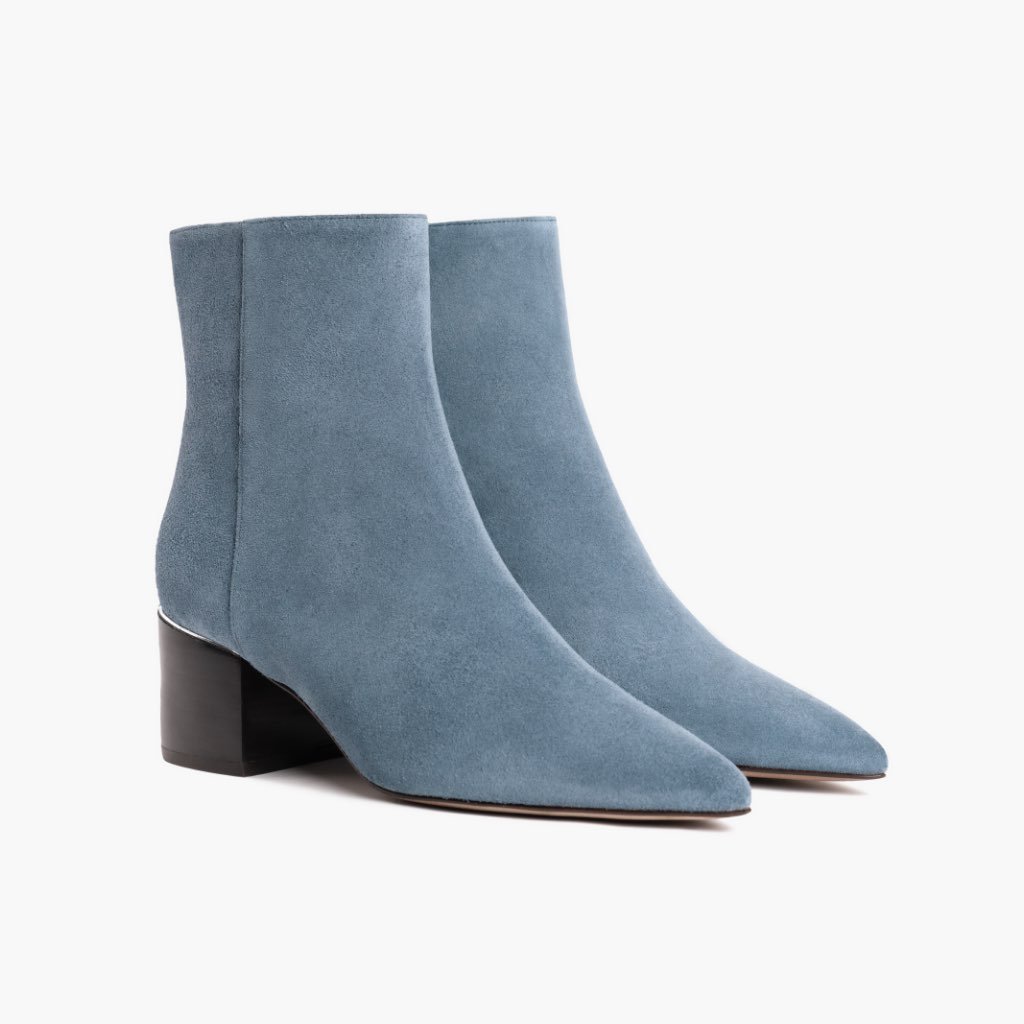 Thursday Boots Luna Suede Women's High Heels Blue | AU193WNB