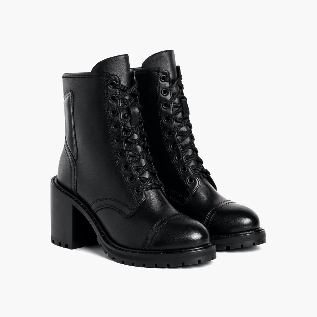 Thursday Boots Rebel Leather Women's High Heels Black | AU191RVD