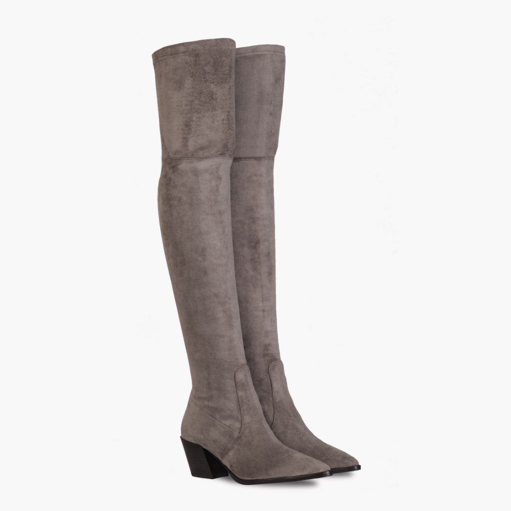 Thursday Boots Tempest Suede Women's High Heels Grey | AU188UZG