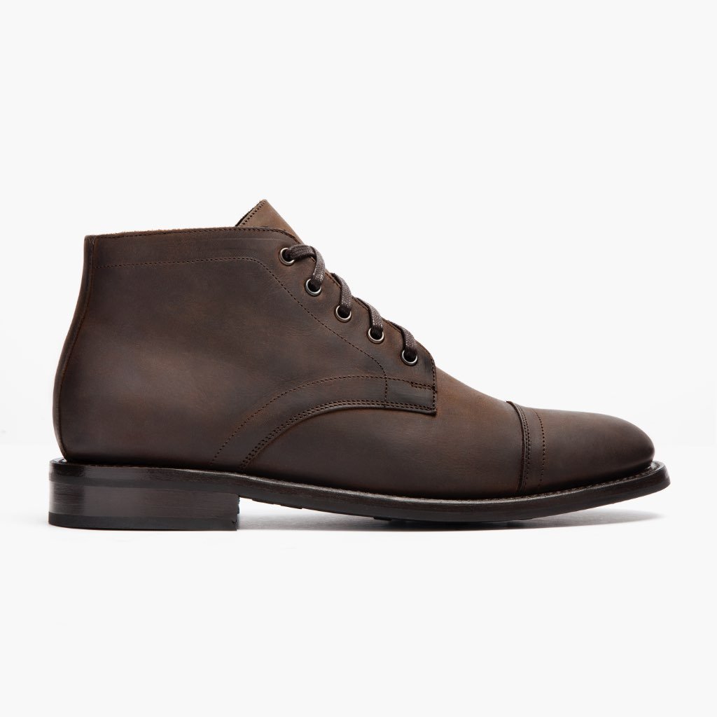 Thursday Cadet Leather Men's Chukka Boots Coffee | AU75HAP