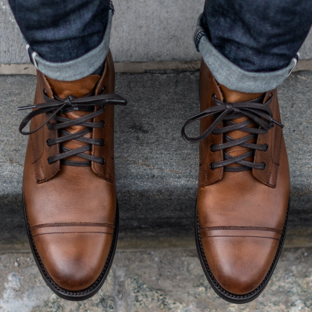 Thursday Cadet Leather Rugged & Resilient Men's Boots Coffee | AU390DFM54