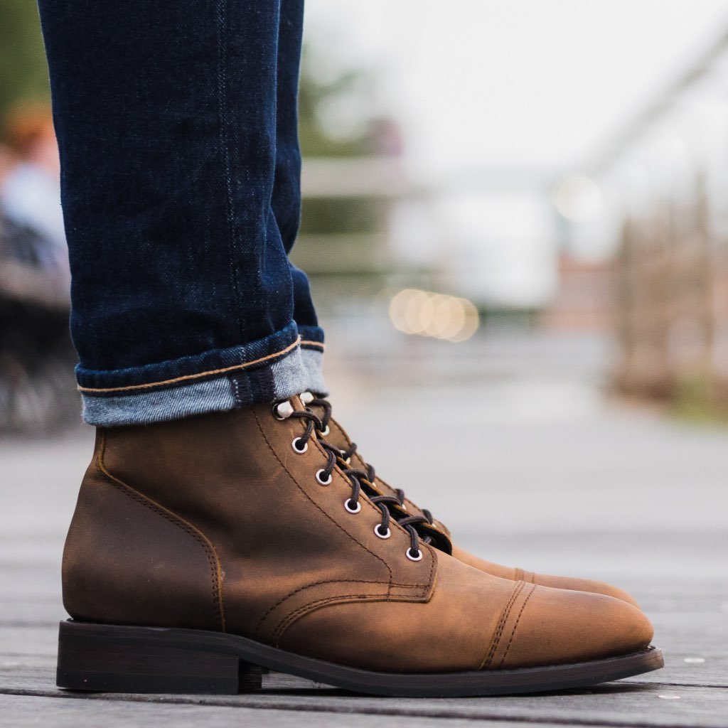 Thursday Captain Leather Classic Rugged & Resilient Men's Boots Brown | AU390DFM49