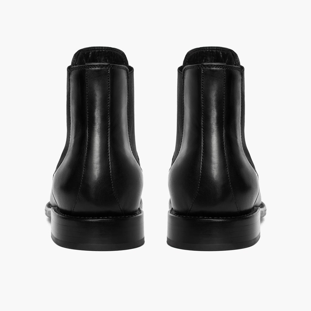 Thursday Cavalier Leather Men's Chelsea Boots Black | AU9RVD