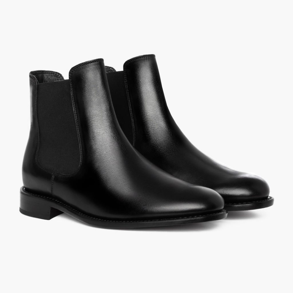 Thursday Cavalier Leather Men\'s Chelsea Boots Black | AU9RVD