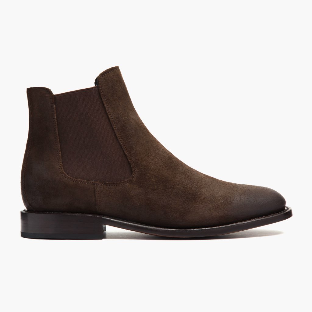 Thursday Cavalier Suede Men's Chelsea Boots Coffee | AU94VRW