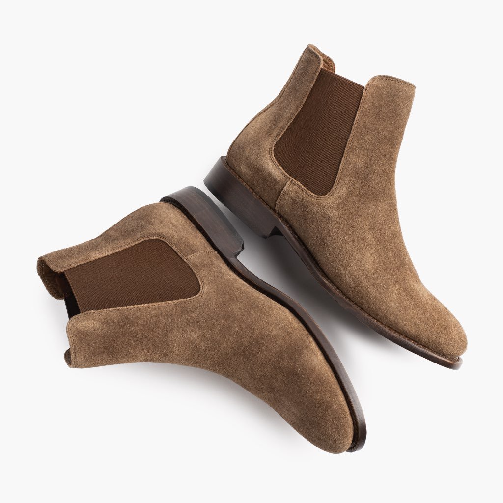 Thursday Cavalier Suede Men's Chelsea Boots Brown | AU95CTV