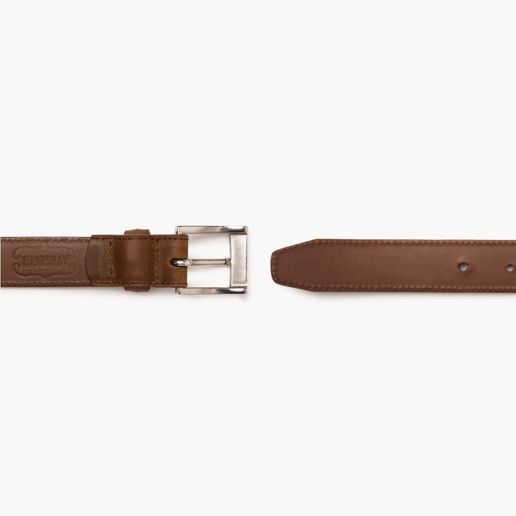 Thursday Classic Leather Men's Belts Brown / Coffee | AU309HAP