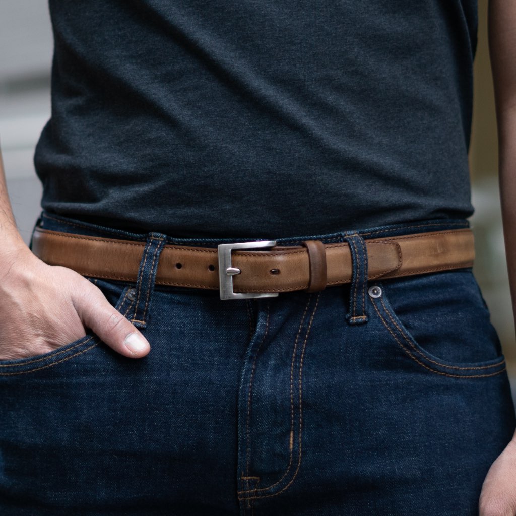 Thursday Classic Leather Men's Belts Brown / Coffee | AU309HAP