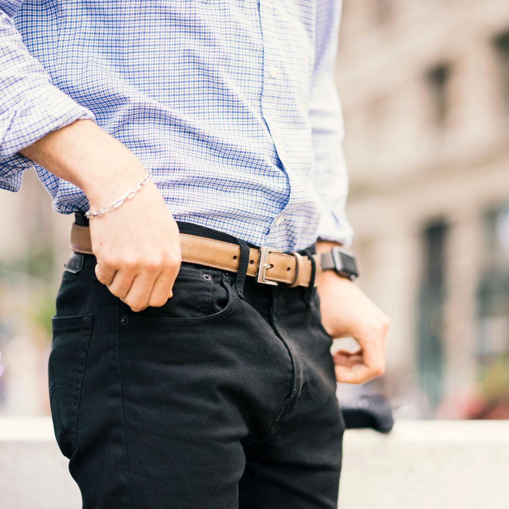 Thursday Classic Leather Men's Belts Brown | AU310GSO