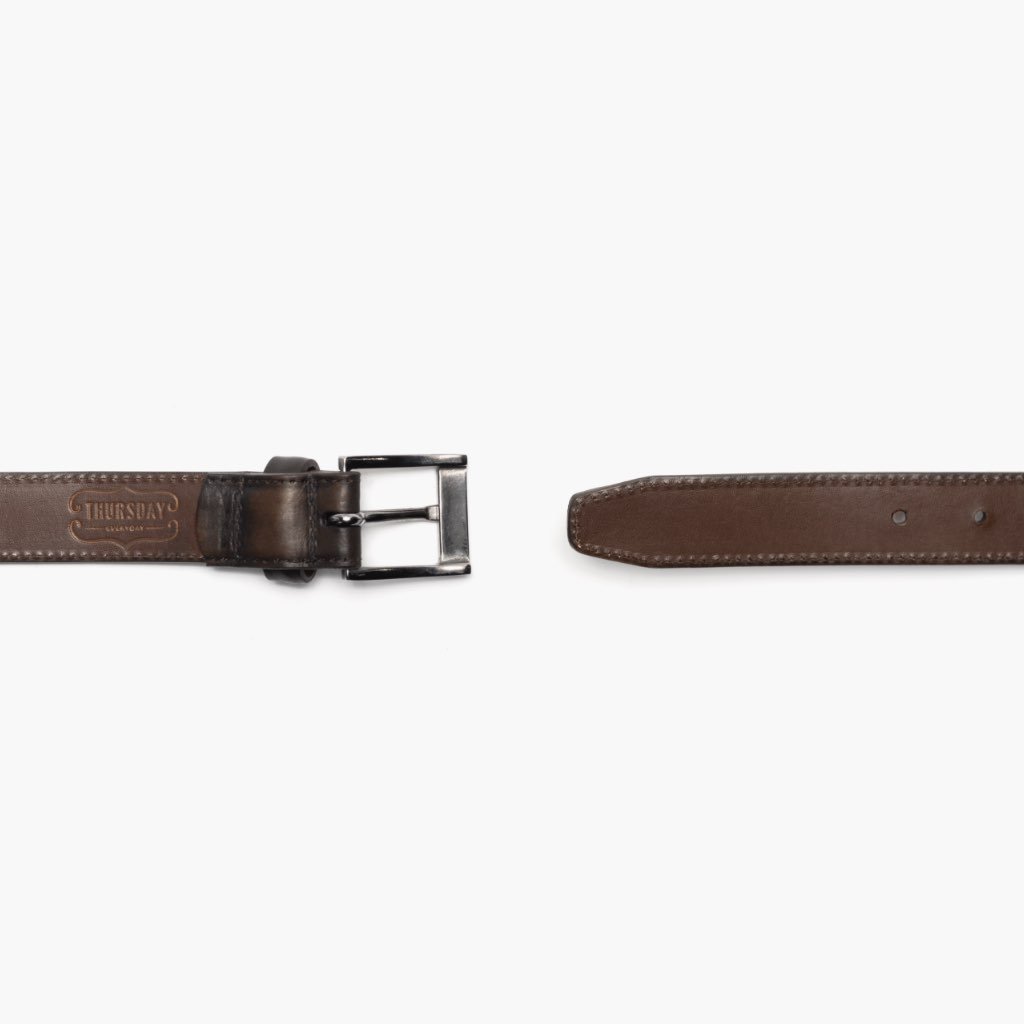 Thursday Classic Leather Men's Belts Coffee | AU30OKI