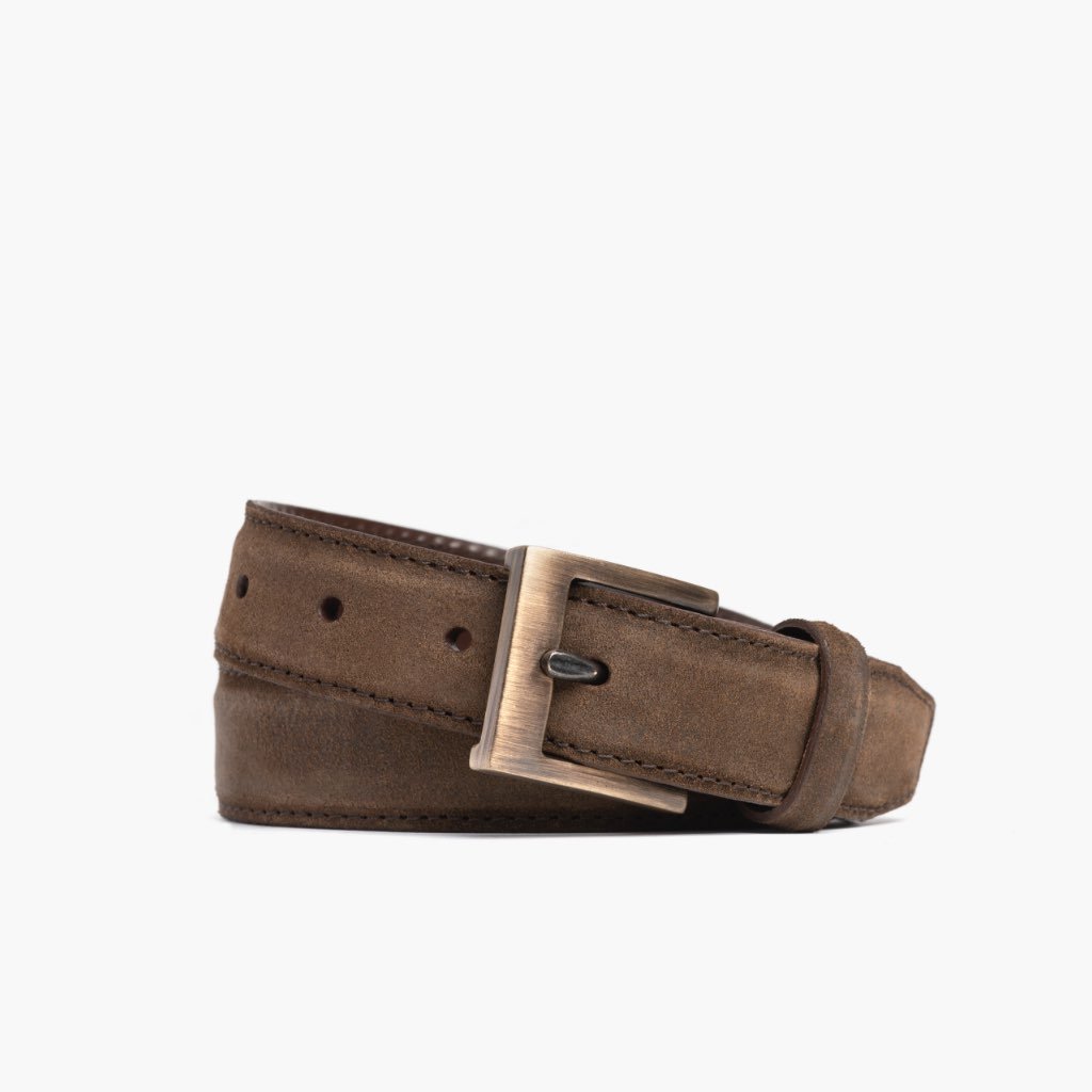 Thursday Classic Suede Men\'s Belts Brown | AU299MQZ