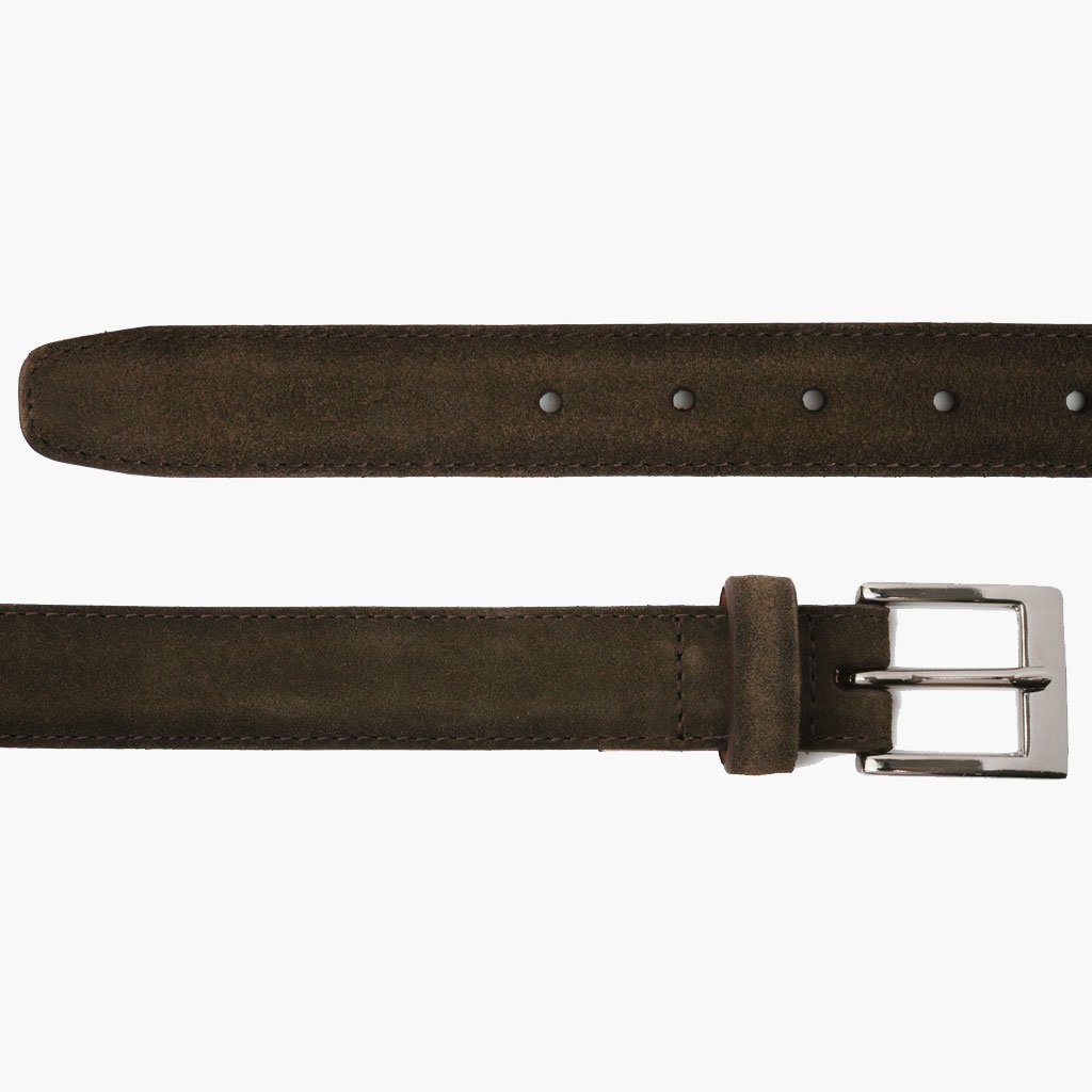 Thursday Classic Suede Men's Belts Olive | AU29PJJ