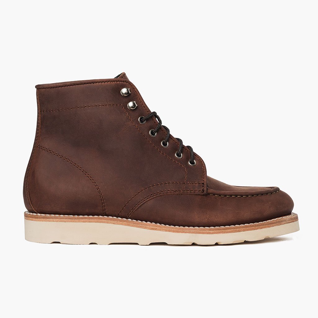 Thursday Diplomat Leather Men's Lace Up Boots Coffee | AU419PJJ