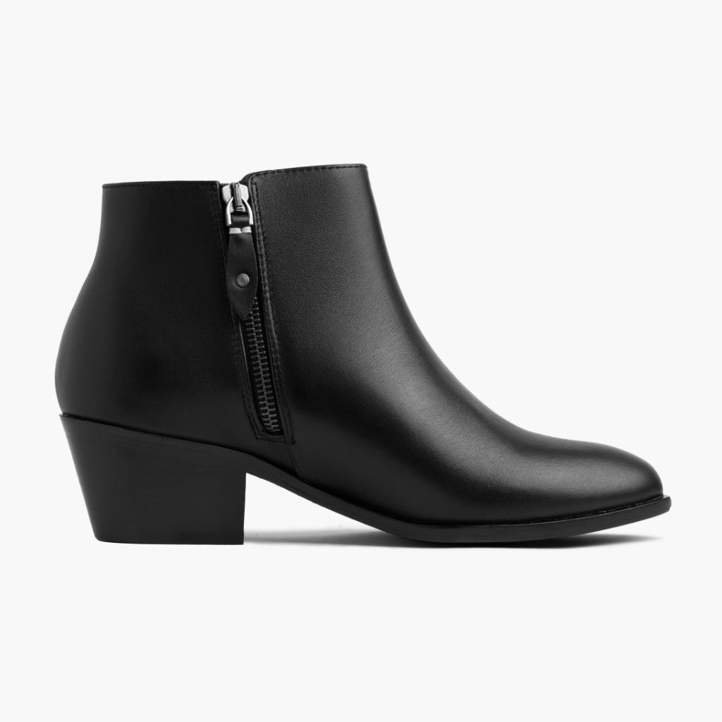 Thursday Downtown Leather Women's Booties Black | AU168QMA