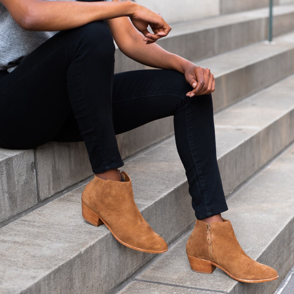 Thursday Downtown Suede Women's Booties Brown | AU164TCE