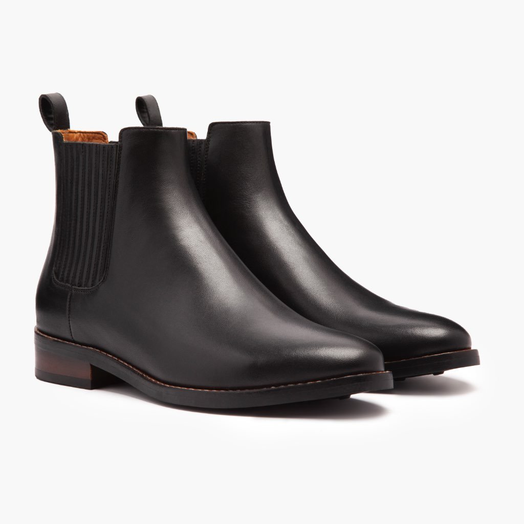 Thursday Dreamer Leather Women's Chelsea Boots Black | AU231HAP