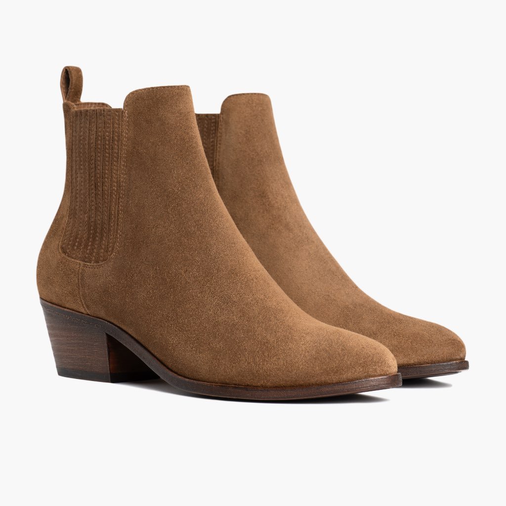 Thursday Dreamer Suede Women's Booties Coffee | AU161ILH