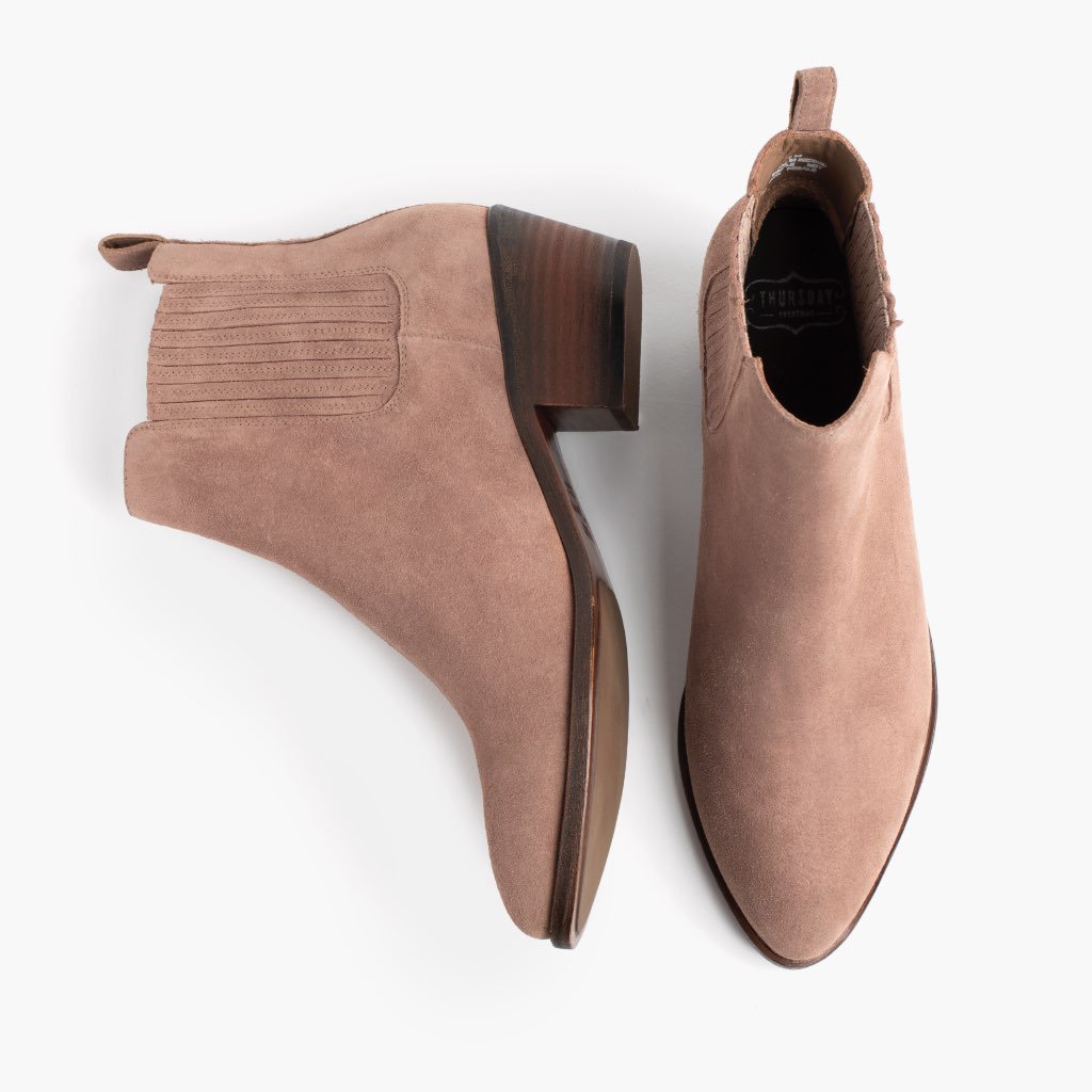 Thursday Dreamer Suede Women's Chelsea Boots Rose / Brown | AU228LIS