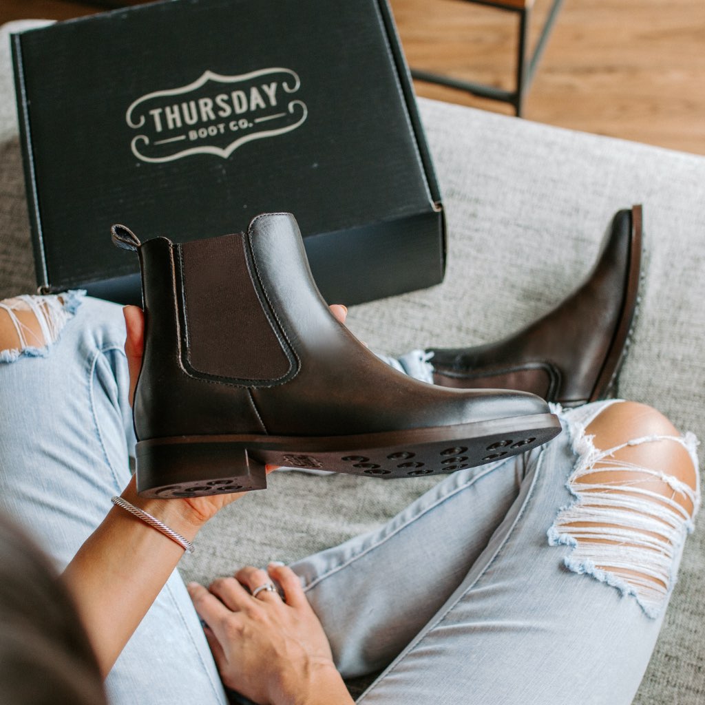 Thursday Duchess Leather Women's Chelsea Boots Coffee | AU224VRW