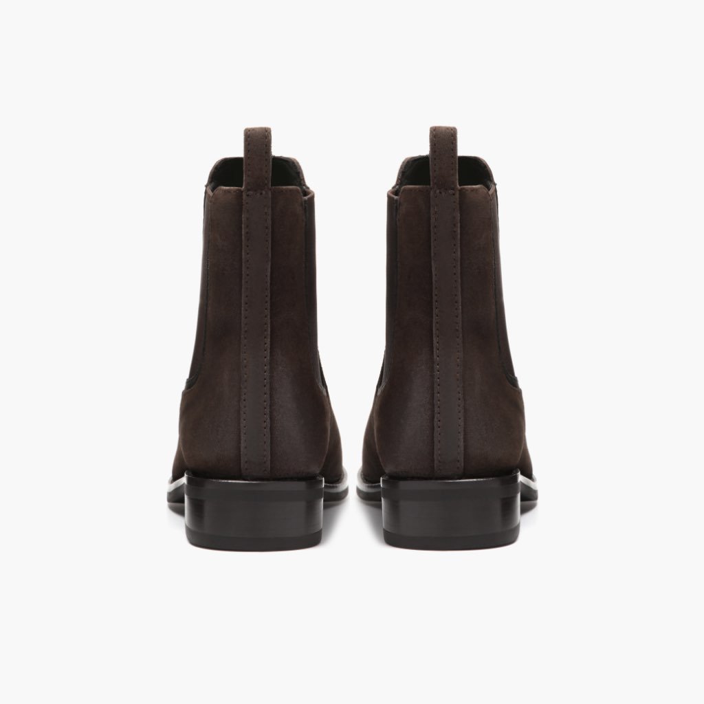 Thursday Duchess Suede Women's Chelsea Boots Dark / Brown | AU219WNB