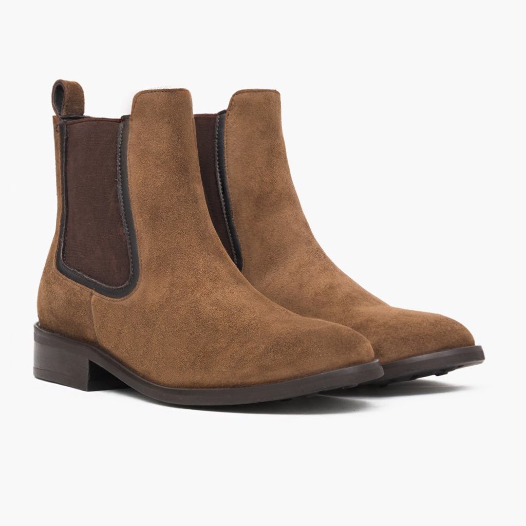 Thursday Duchess Suede Women's Chelsea Boots Brown | AU221MQZ