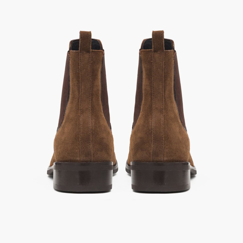 Thursday Duchess Suede Women's Chelsea Boots Brown | AU221MQZ