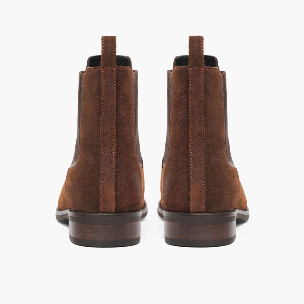 Thursday Duchess Suede Women's Chelsea Boots Coffee | AU222NWY