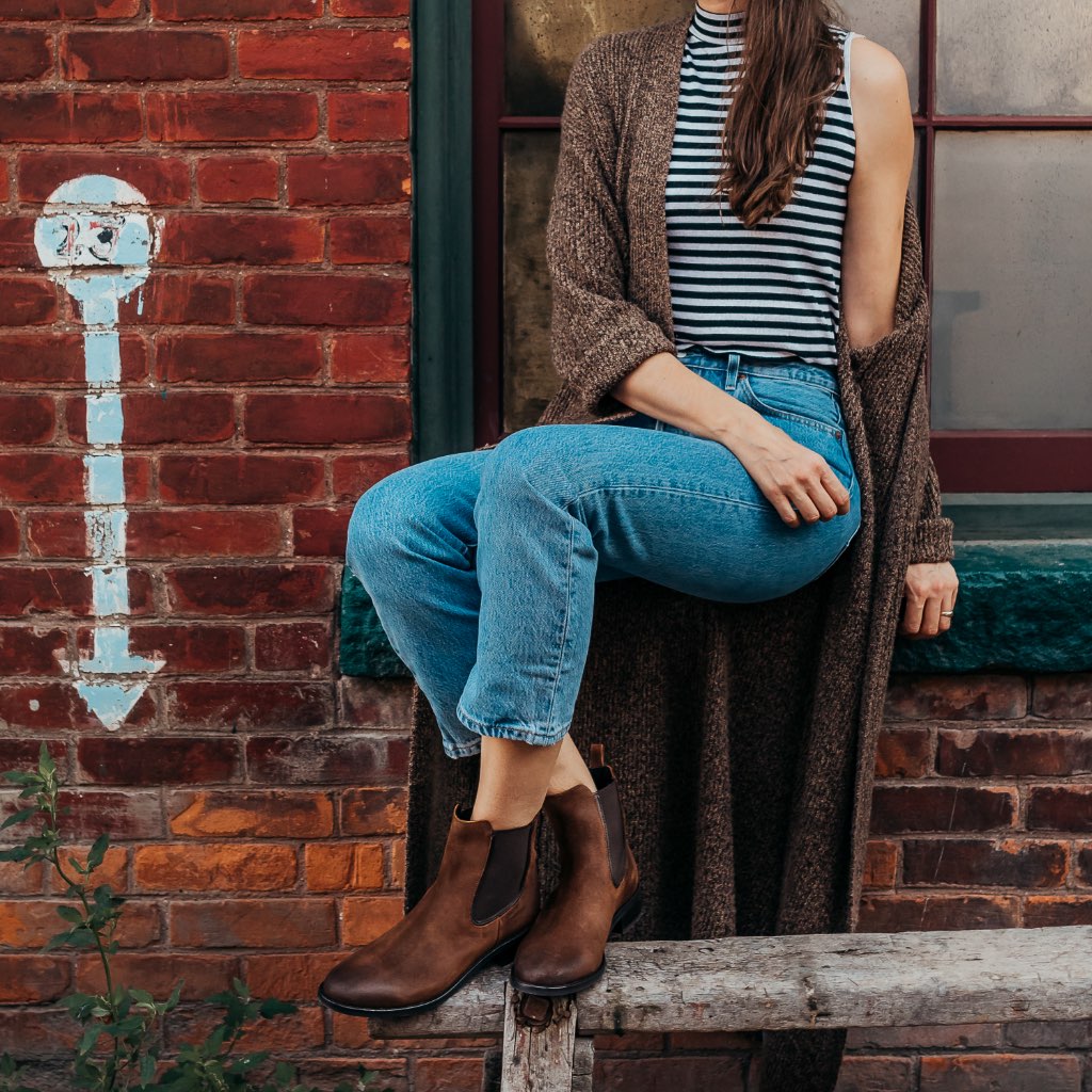 Thursday Duchess Suede Women's Chelsea Boots Coffee | AU222NWY