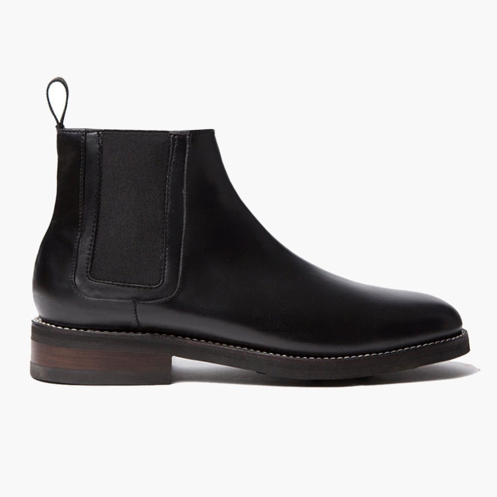 Thursday Duke Leather Men's Chelsea Boots Black | AU93BEX