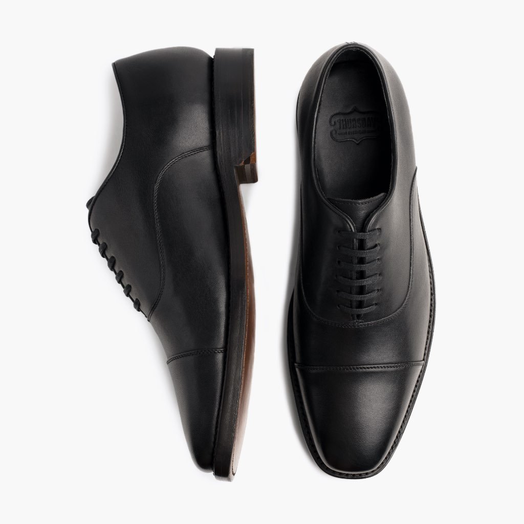 Thursday Executive Leather Classic Men's Dress Shoes Black | AU350QMA