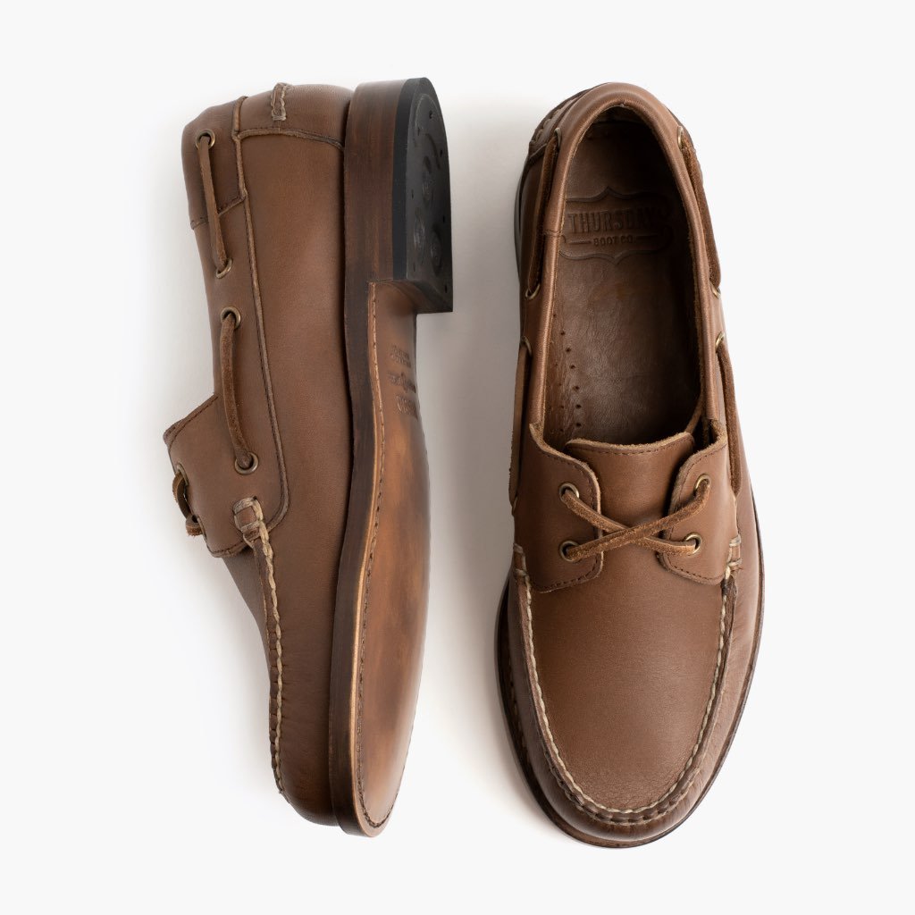 Thursday Handsewn Leather Classic Men's Loafers Coffee | AU335HAP