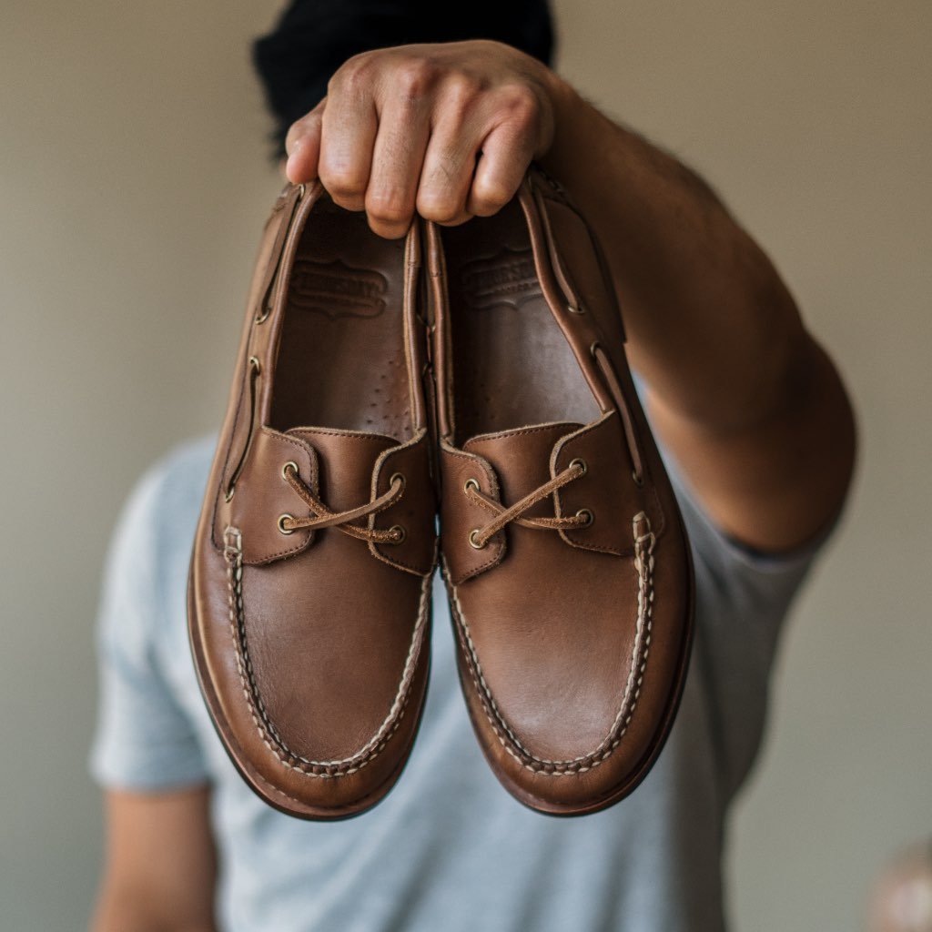 Thursday Handsewn Leather Classic Men's Loafers Coffee | AU335HAP