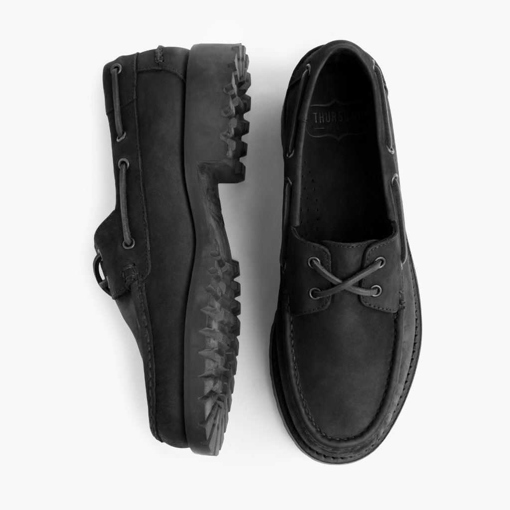 Thursday Handsewn Leather Men's Loafers Black | AU338DFM