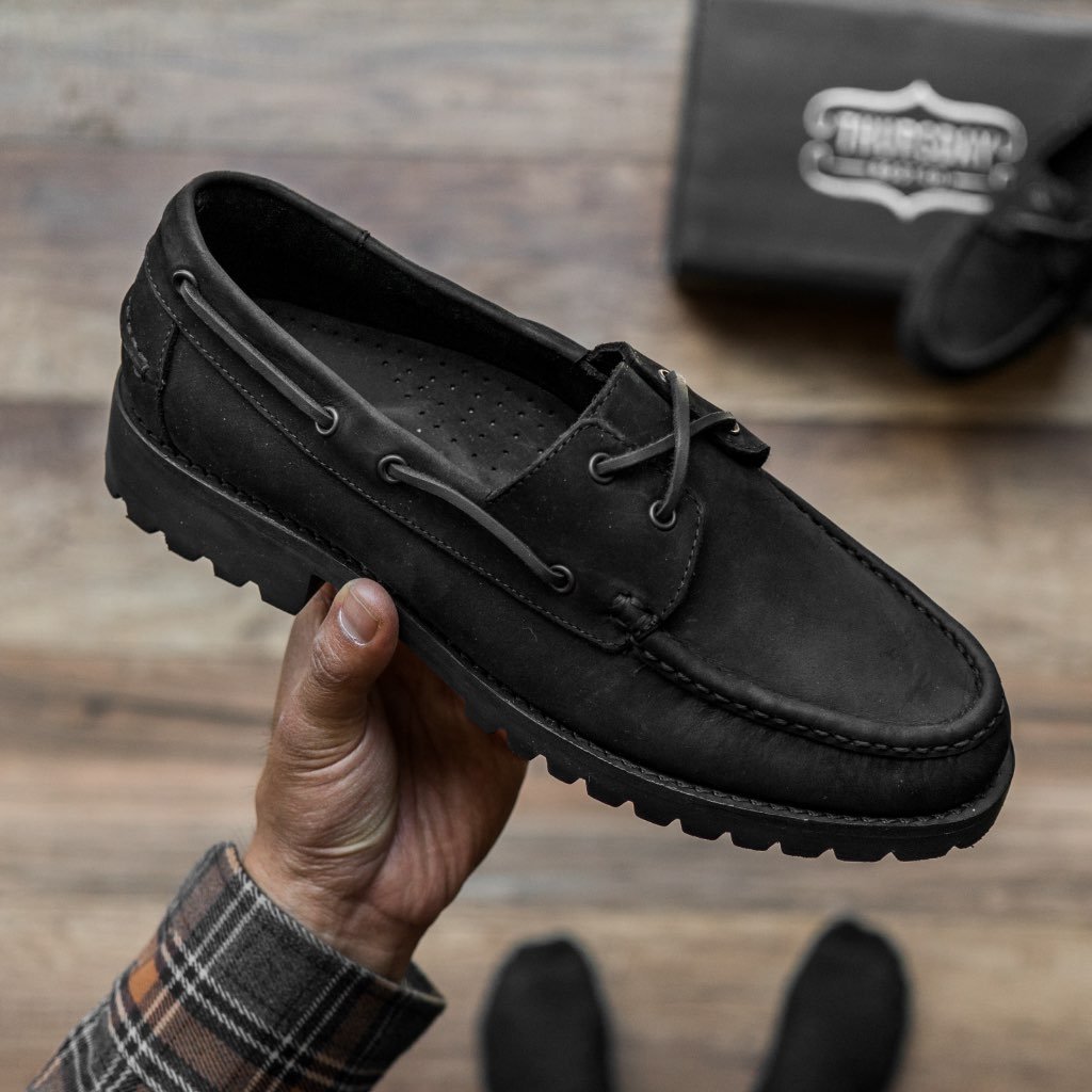 Thursday Handsewn Leather Men's Loafers Black | AU338DFM