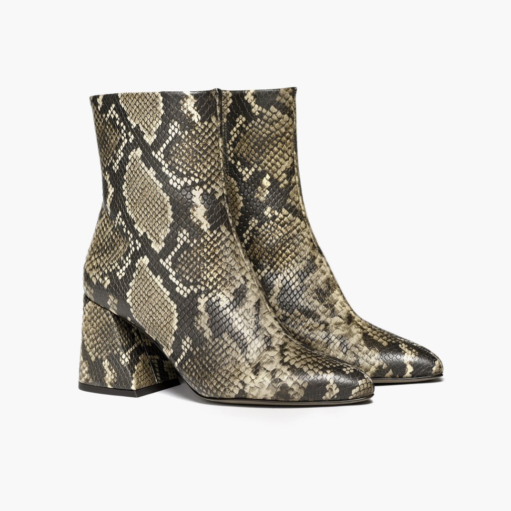 Thursday Heartbreaker Leather Women's Booties Snake | AU15BEX