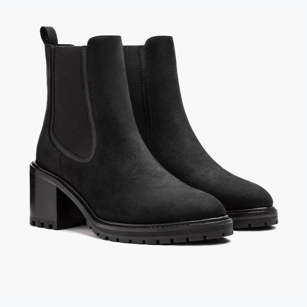 Thursday Knockout Leather Women's Chelsea Boots Black | AU214UZG