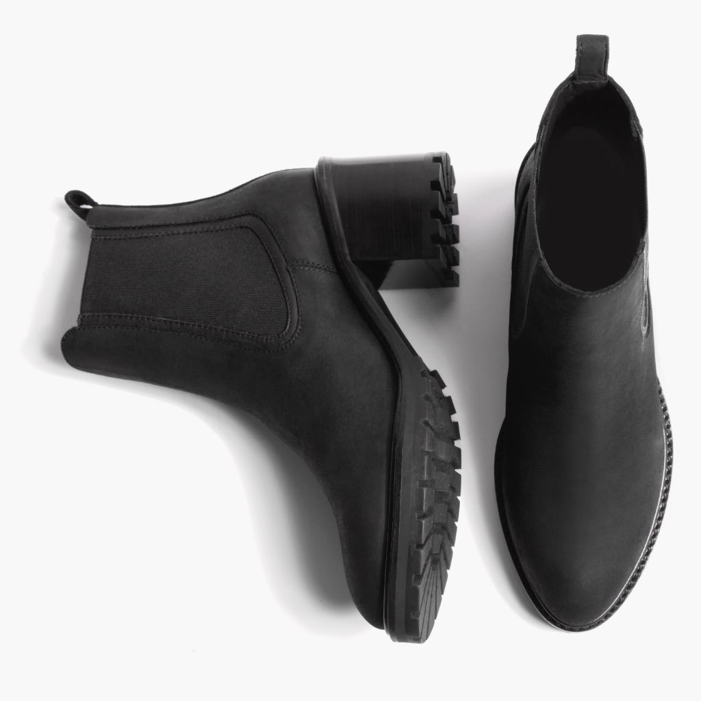 Thursday Knockout Leather Women's Chelsea Boots Black | AU214UZG