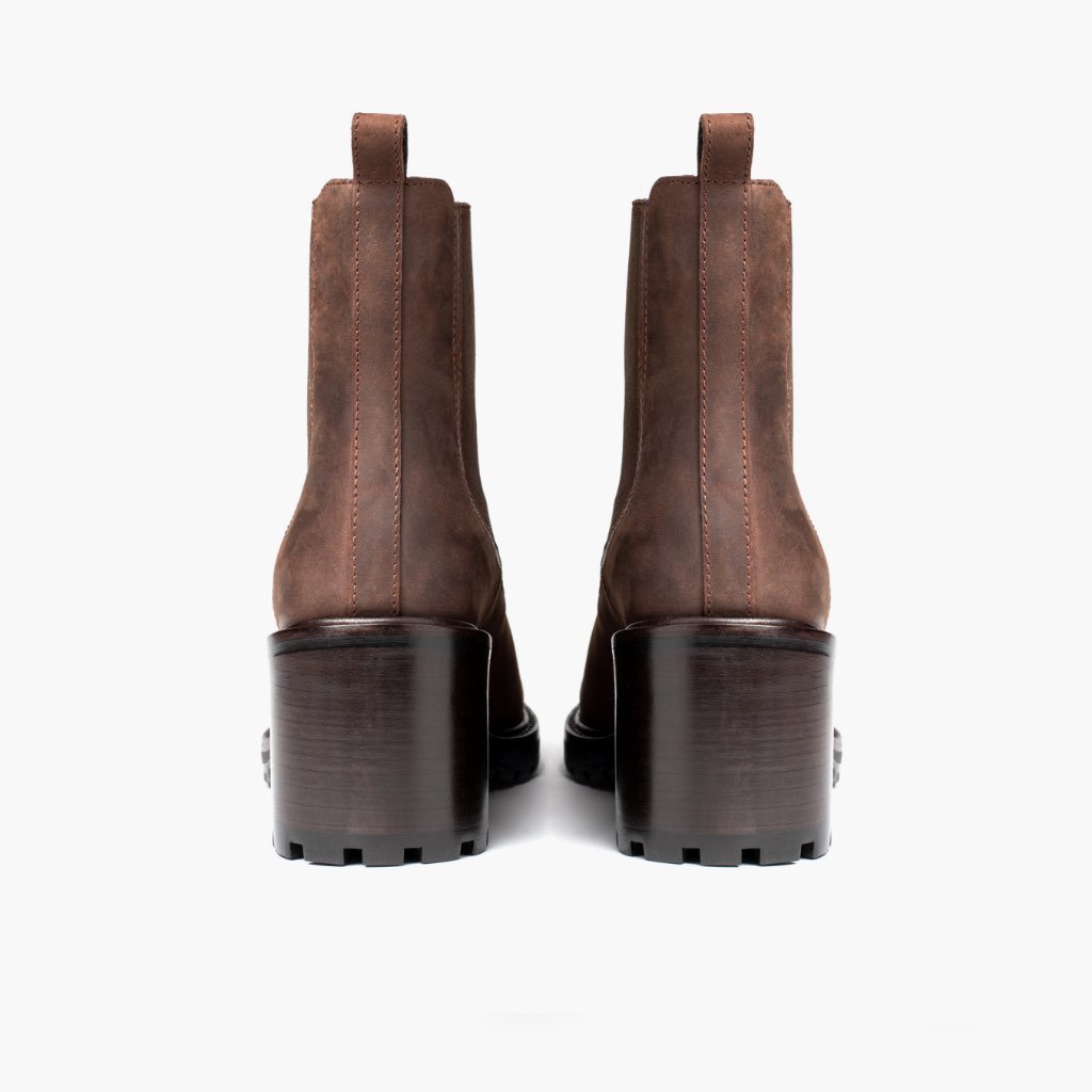 Thursday Knockout Leather Women's Chelsea Boots Chocolate | AU216TCE