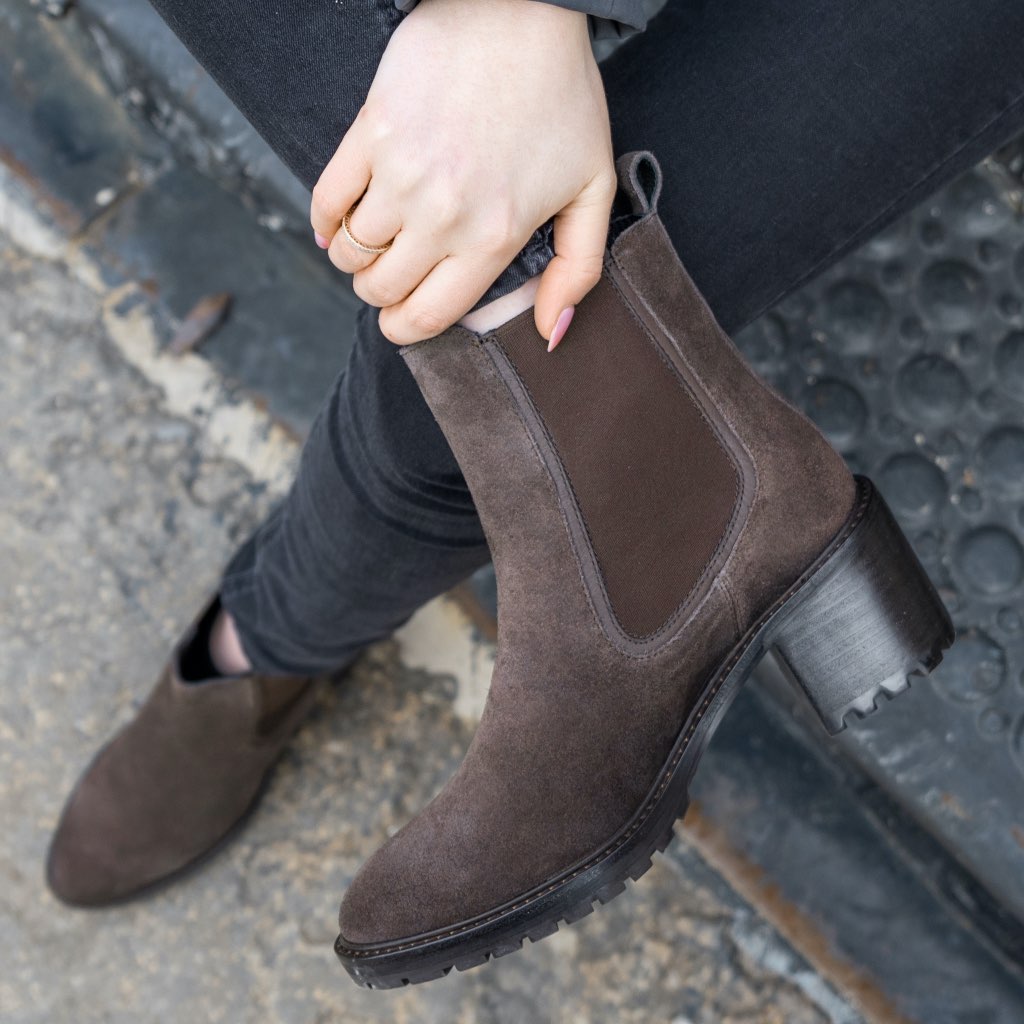 Thursday Knockout Suede Women's Boots Coffee | AU144NWY