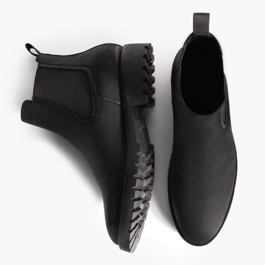 Thursday Legend Leather Men's Chelsea Boots Black | AU84UZG