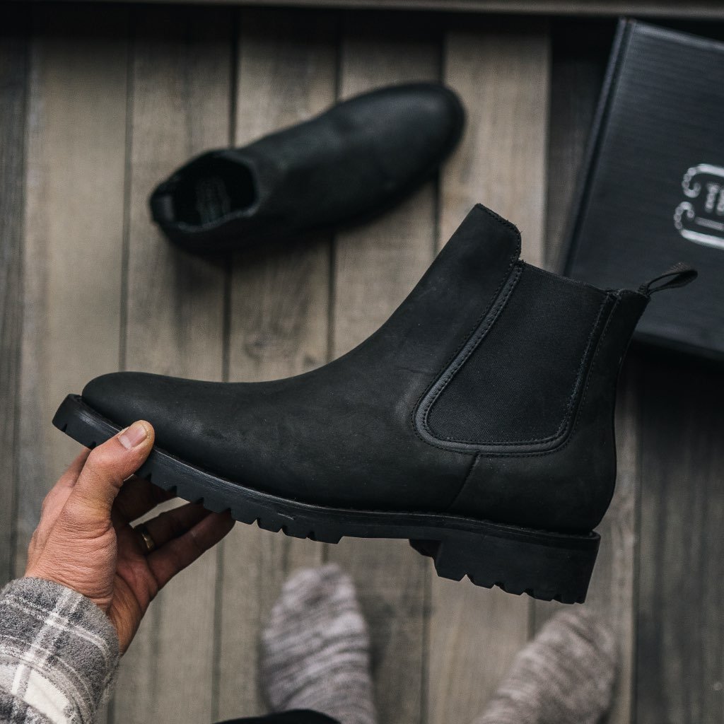 Thursday Legend Leather Men's Chelsea Boots Black | AU84UZG