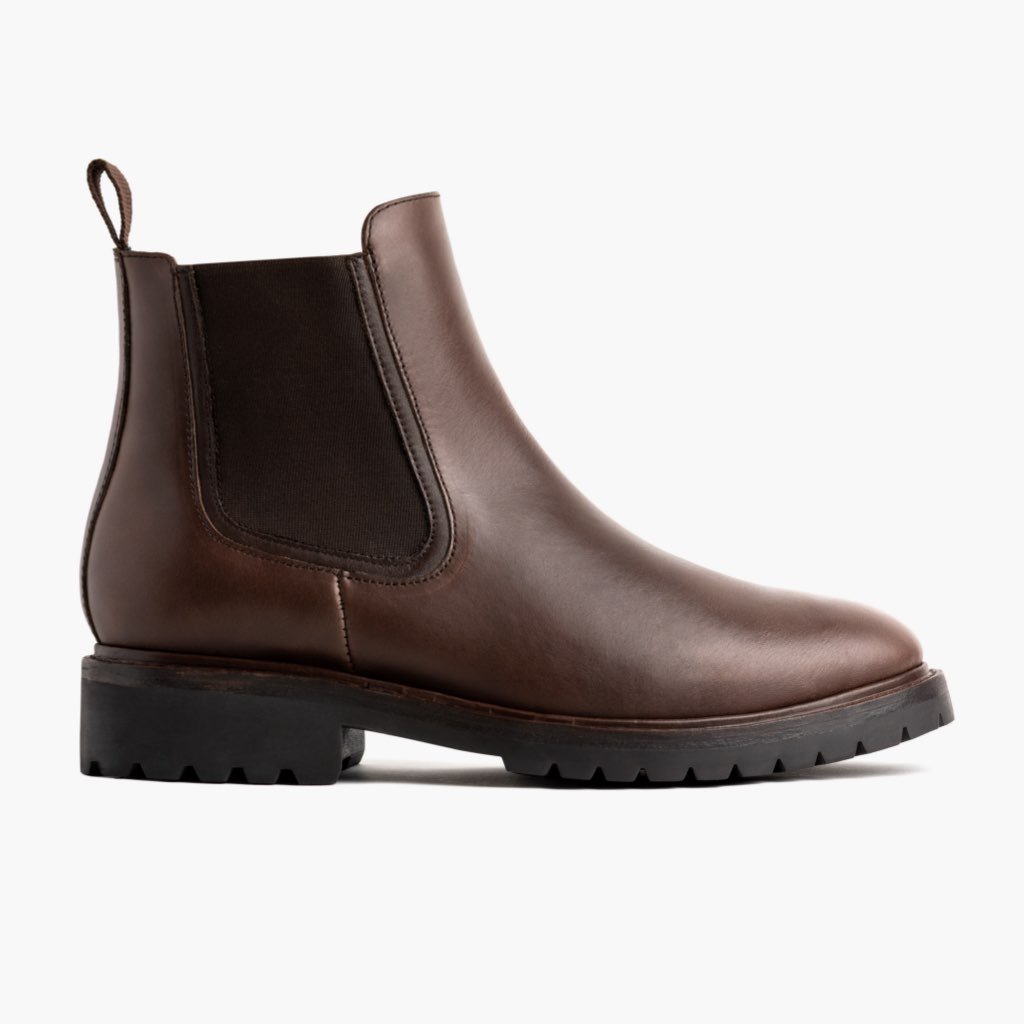 Thursday Legend Leather Men's Chelsea Boots Coffee | AU85YXF