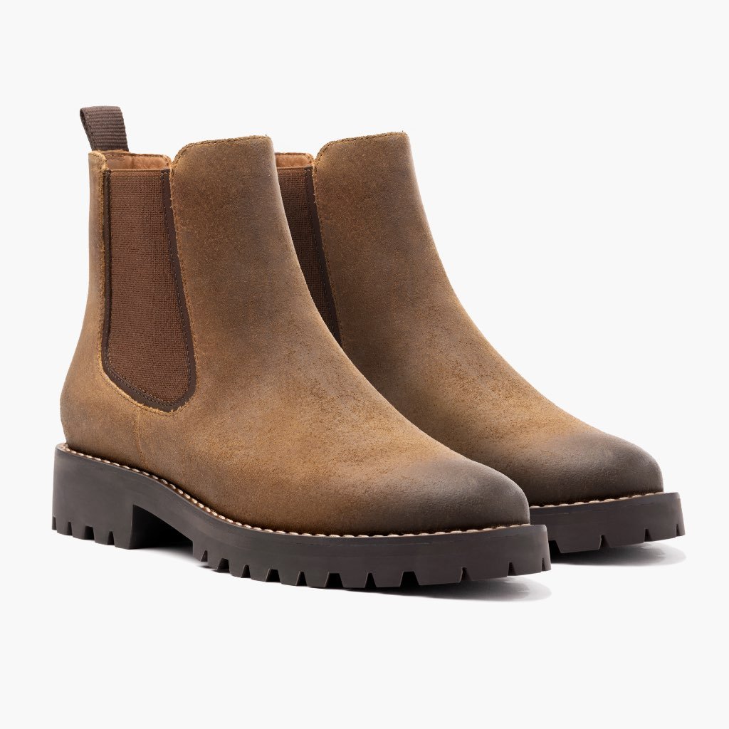 Thursday Legend Suede Women's Chelsea Boots Brown | AU206GSO