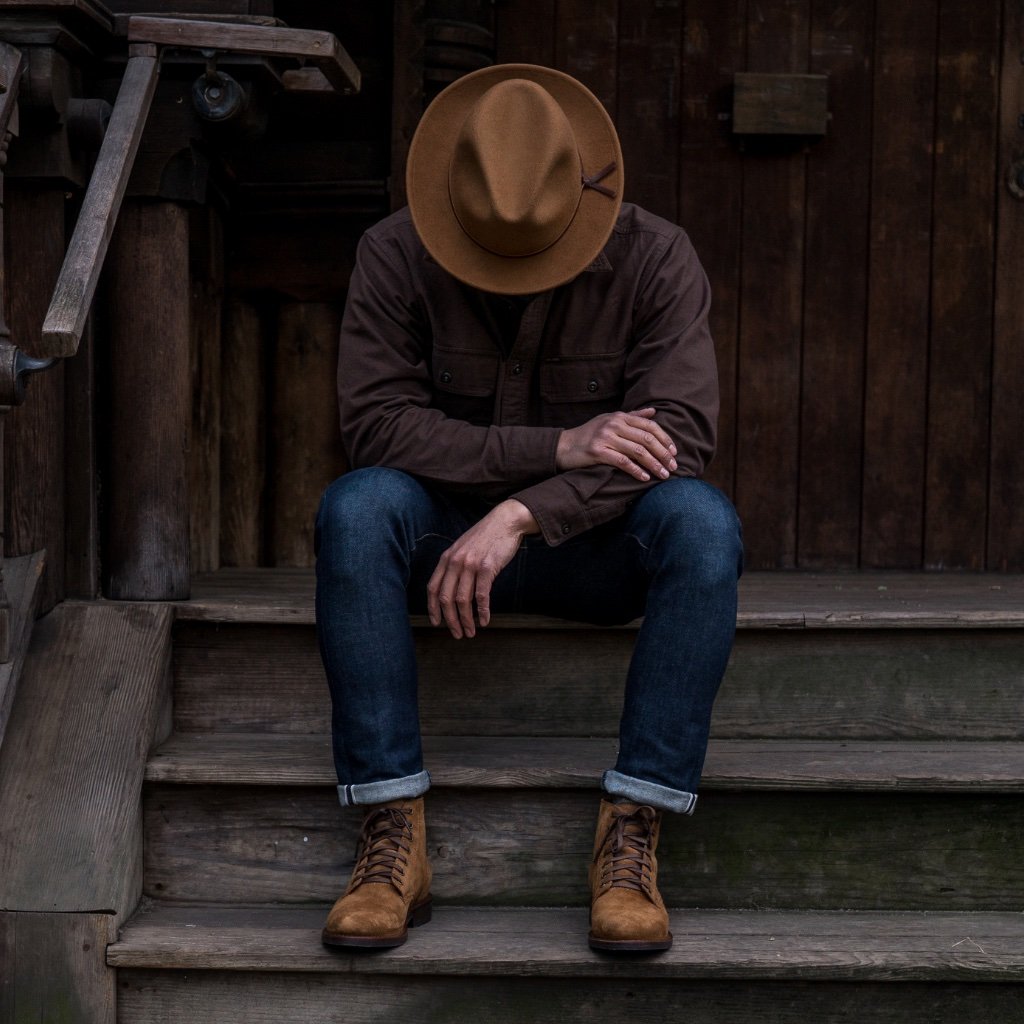 Thursday Luke Fedora Wool Men's Hats Brown | AU283HAP