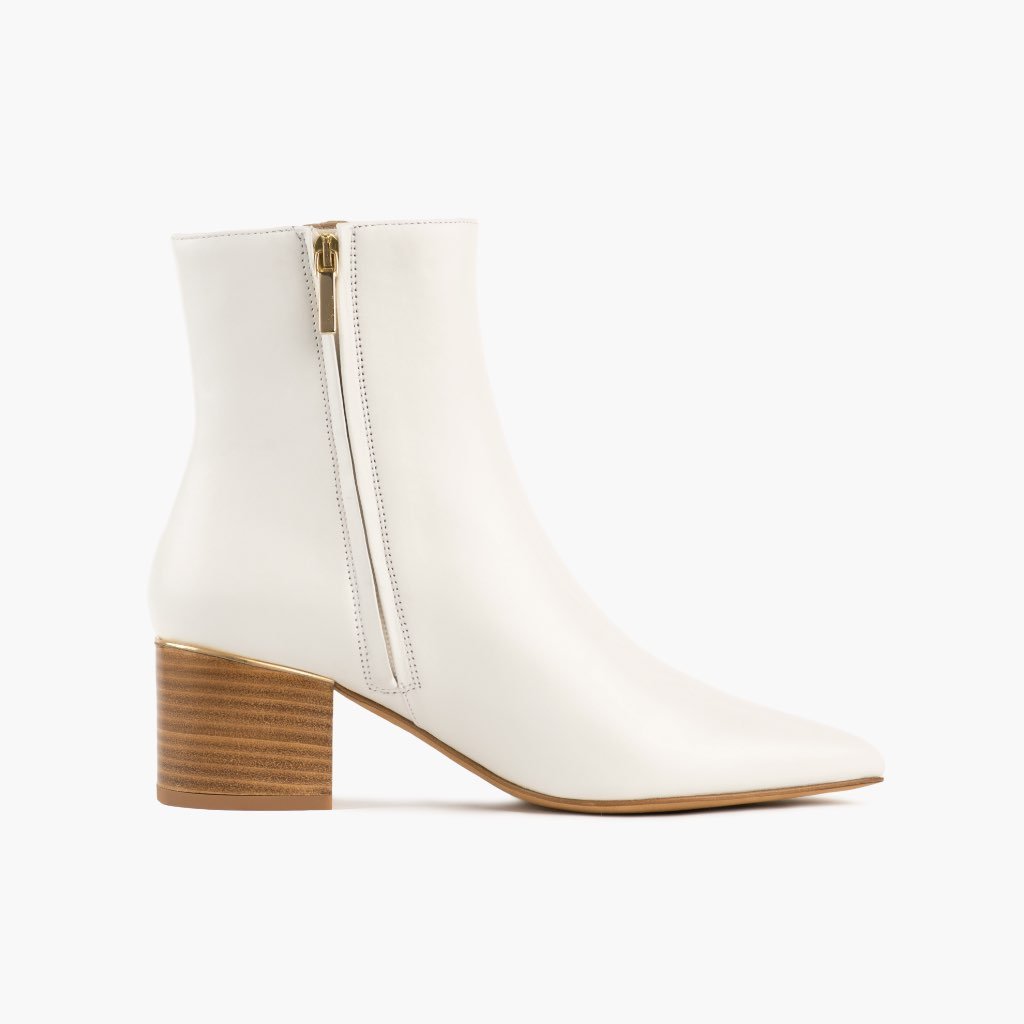 Thursday Luna Leather Women's Booties White | AU157AUL