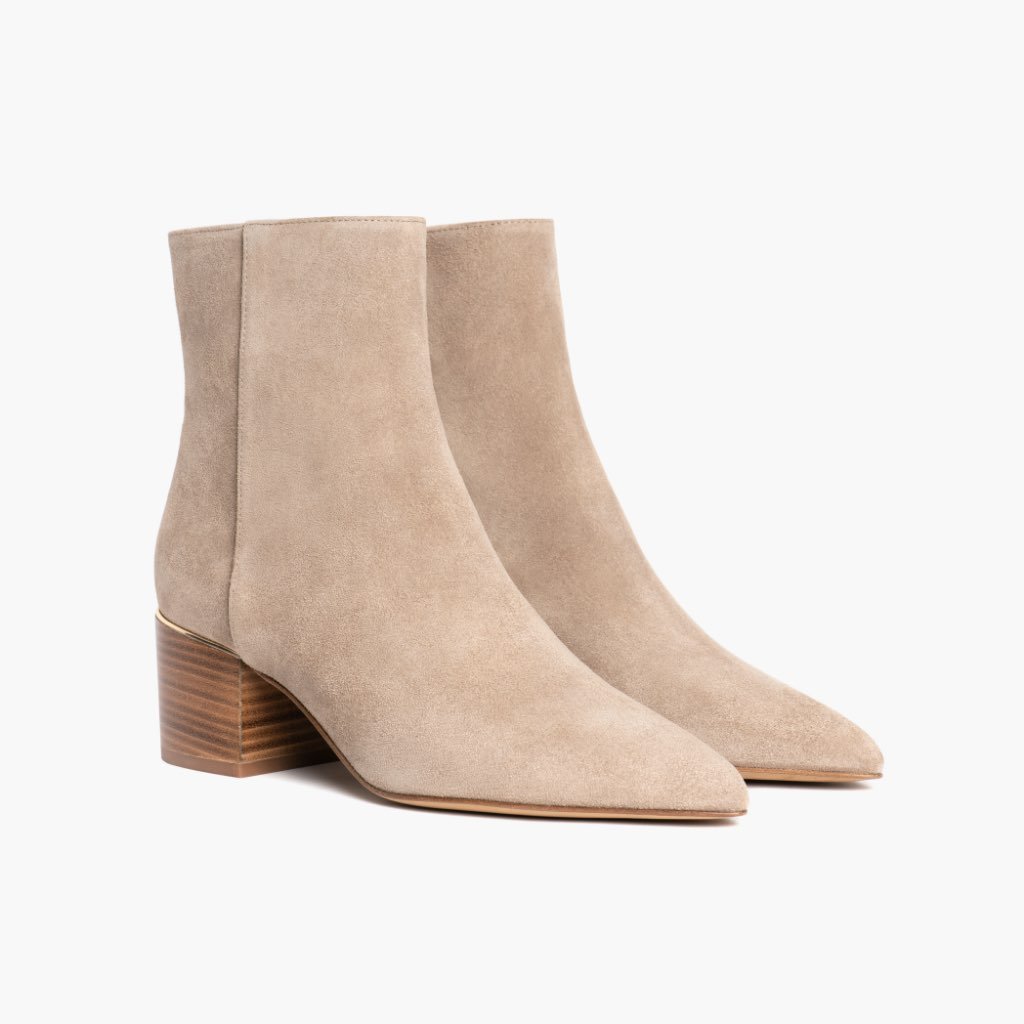 Thursday Luna Suede Women's Booties Brown | AU155FDN