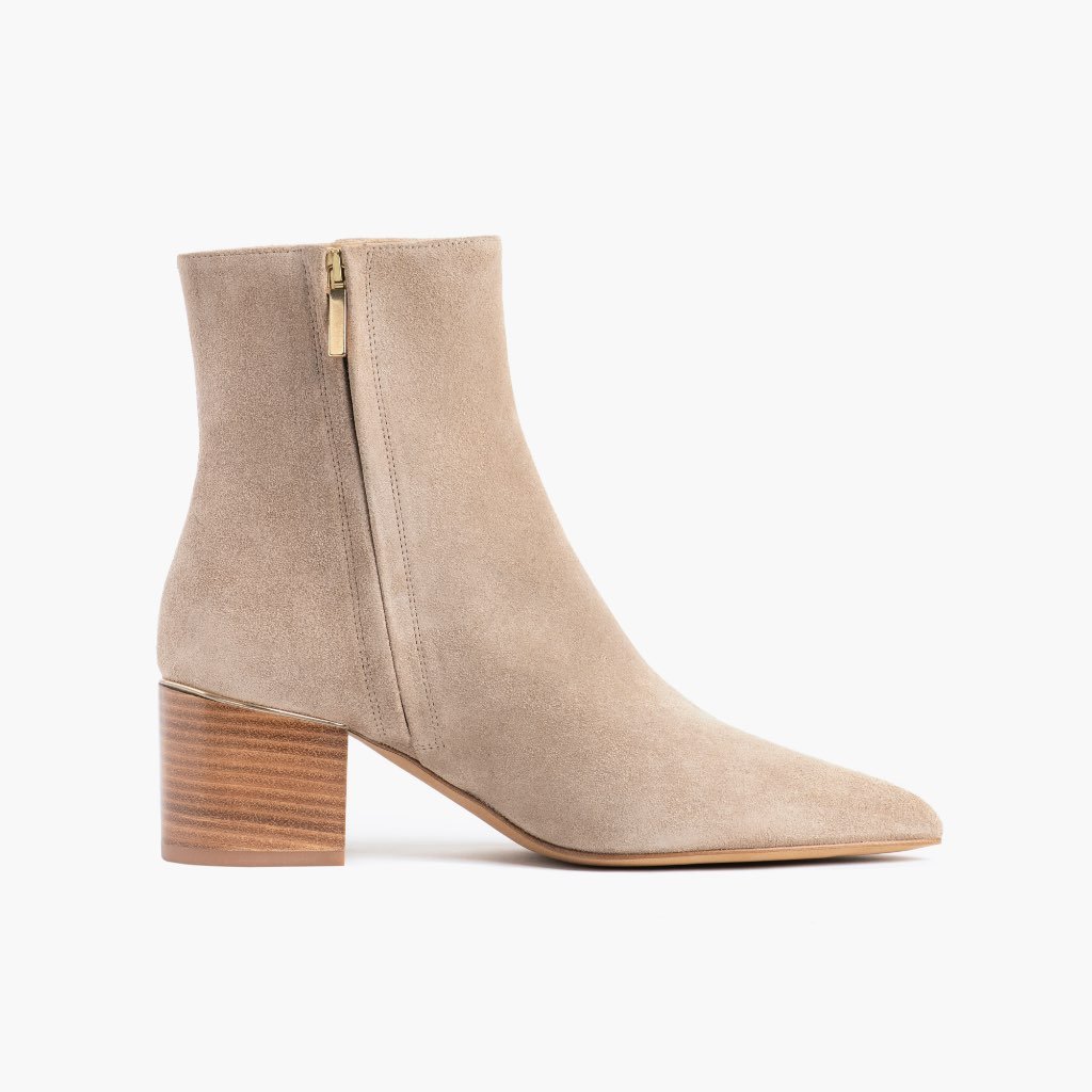 Thursday Luna Suede Women's Booties Brown | AU155FDN