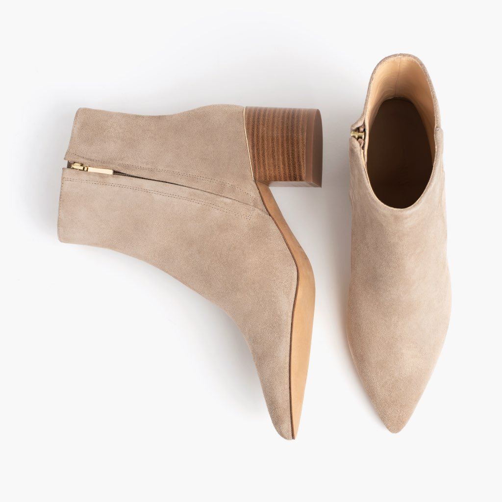 Thursday Luna Suede Women's Booties Brown | AU155FDN